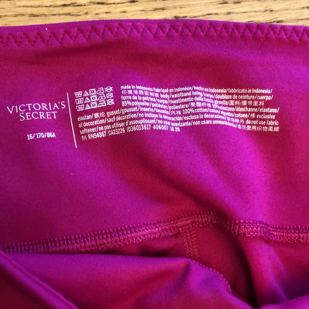 Victoria’s Secret pink leggings size 16 tights - Picture 2 of 5